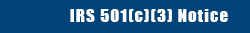 IRS 501(c)(3) Notice